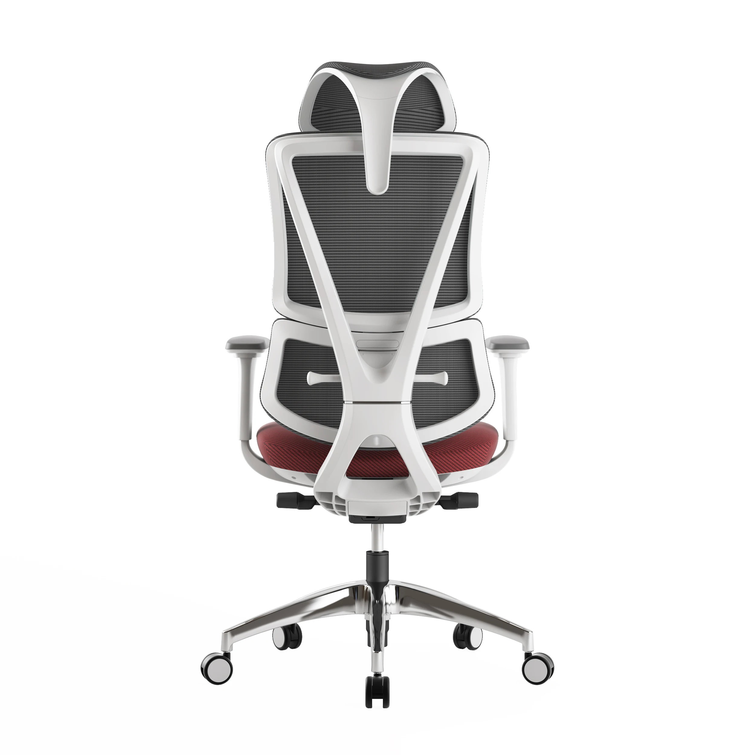 White High Back Functional Mesh Headrest Office Chair details