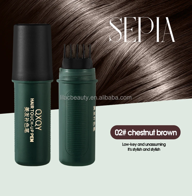 QXQY Hair Color Touch-Up Stick Natural Gray Hair Coverage  Lightweight Portable  2-in-1 Hair Color Touch-Up Stick with Comb