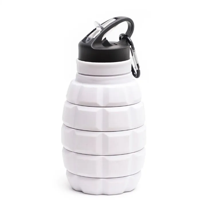 custom logo foldable 580ml grenade shape