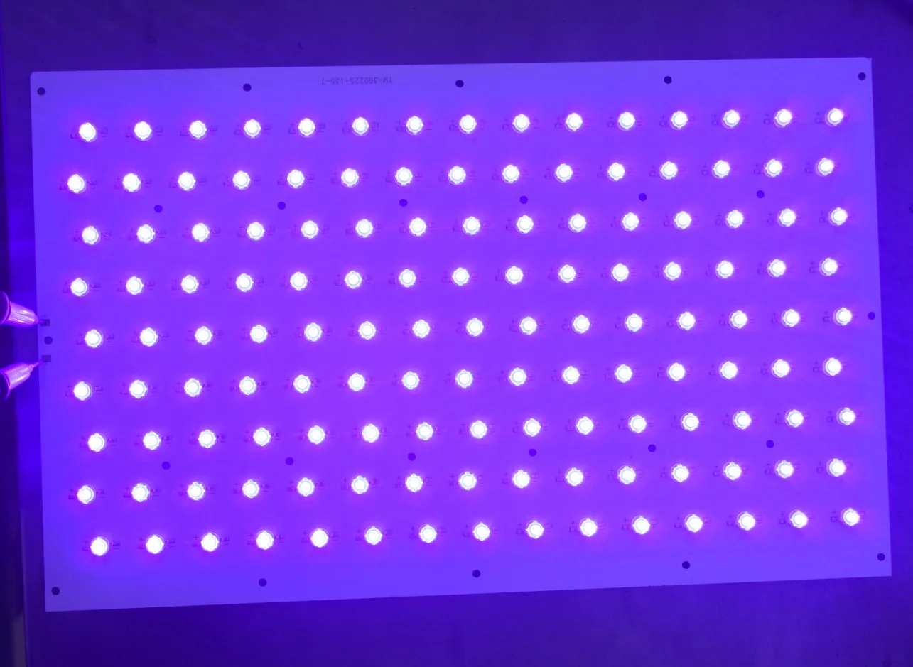 Uv Led 135-405W  Module With 8MM Silicone Lens 365nm to 405nm
