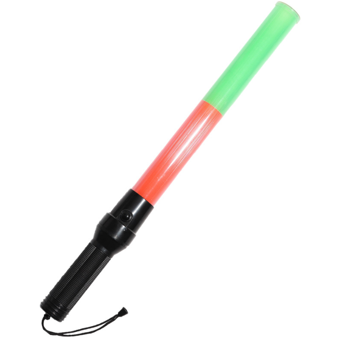 Заводская цена, палочки для контроля дорожного движения, светодиодные фонарики, пластиковая дубинка с ручкой