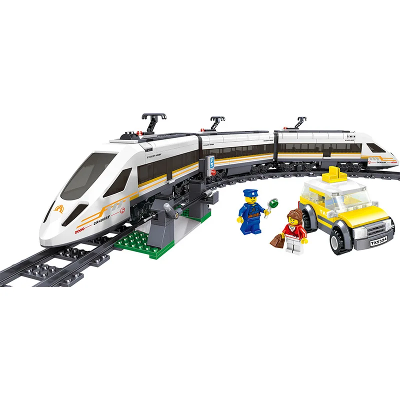 Creative Rail Train Electric High-Speed Subway Building Blocks