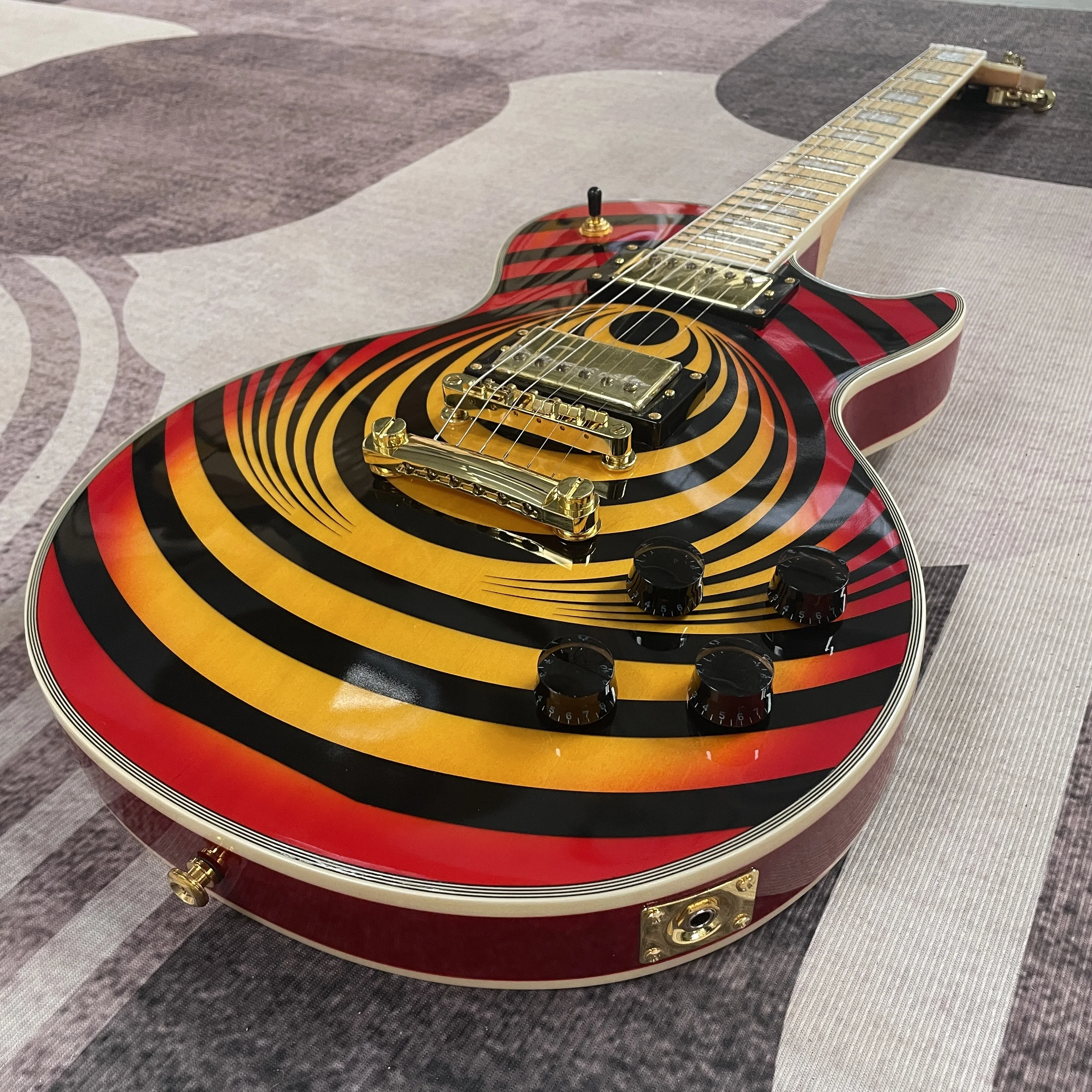 Custom Zakk Wylde Electric Guitar - Odin Viking Totem Style 6