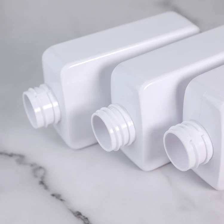 150ml Flat Square PET Plastic Pump Bottle Customized for Shampoo and Lotion with MOQ 10,000PCS