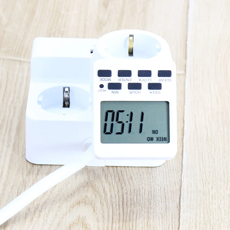 Wholesale Kitchen 24h Electric Theben 230V Plug-in Timer with Dial Extension Socket Energy Saving Commercial Use PC 15A/3500W