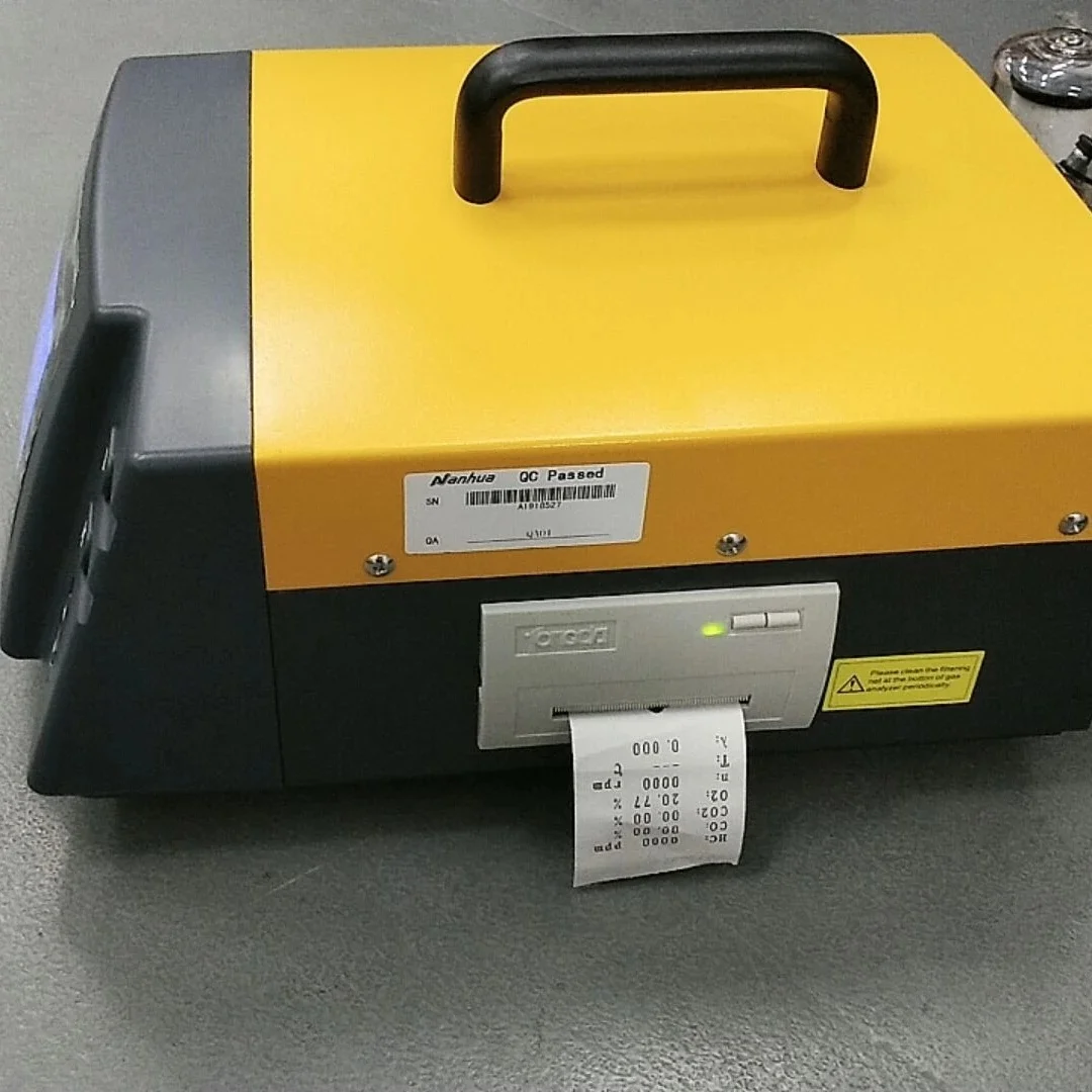 NHA-406 Automotive Exhaust Gases Analyzer NHA406 for HC, CO, CO2,O2 4 Gas Automotive Emission Tester 110V/220V NHA-406EN