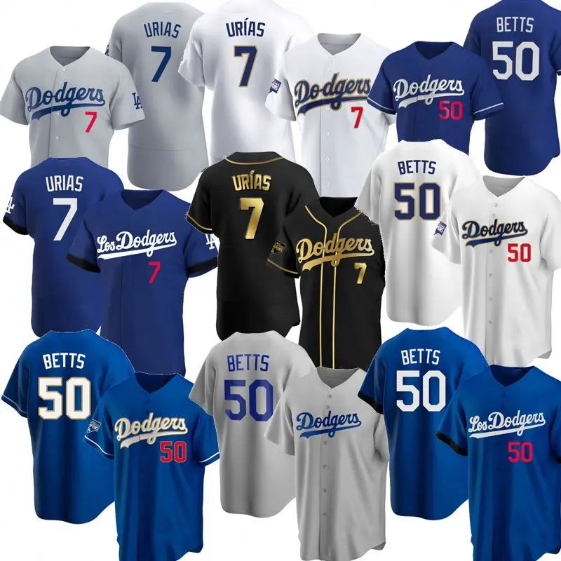 Los Angeles Dodgers #7 Julio Urias Mlb Golden Brandedition White Jersey  Gift For Dodgers Fans - Dingeas