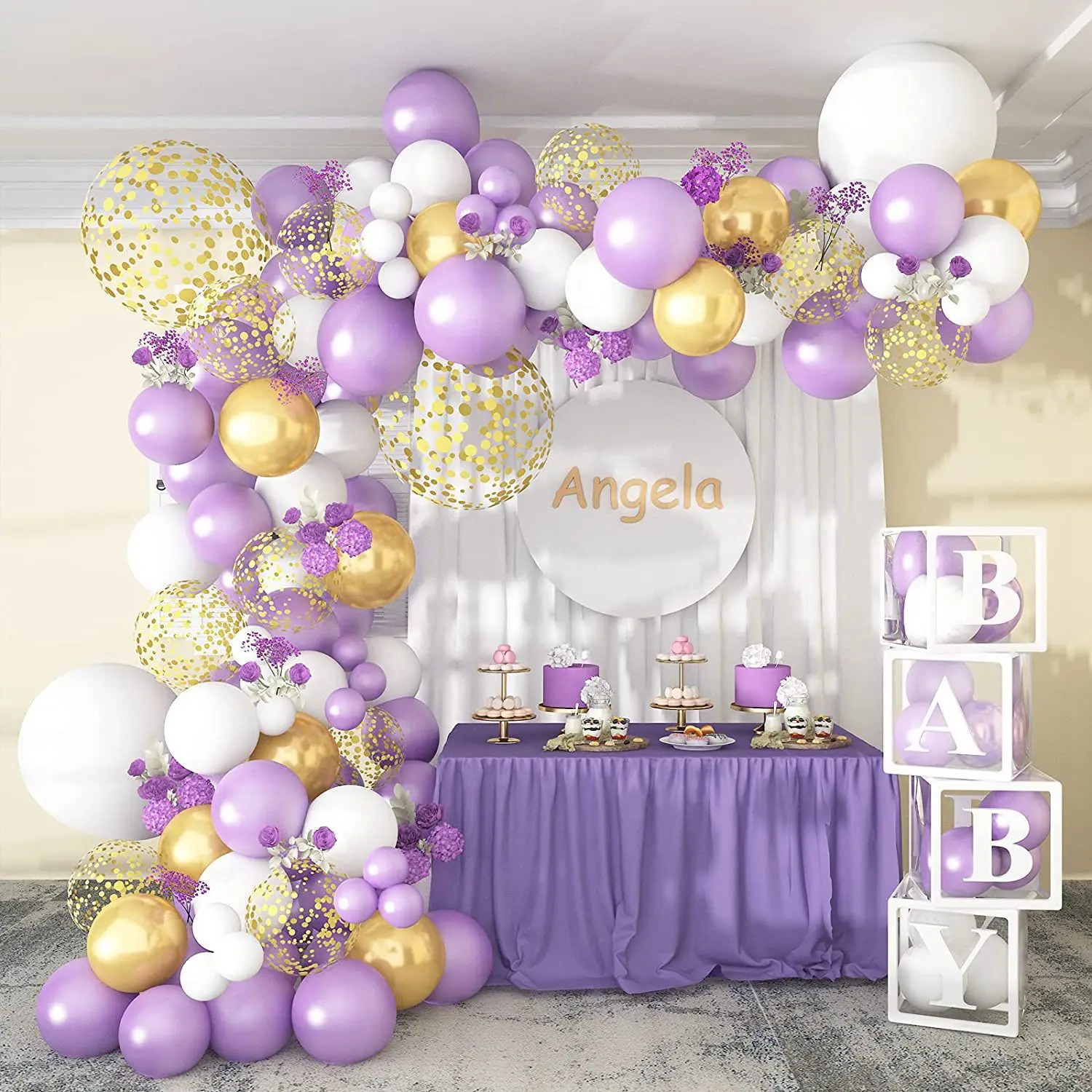 light purple decorations