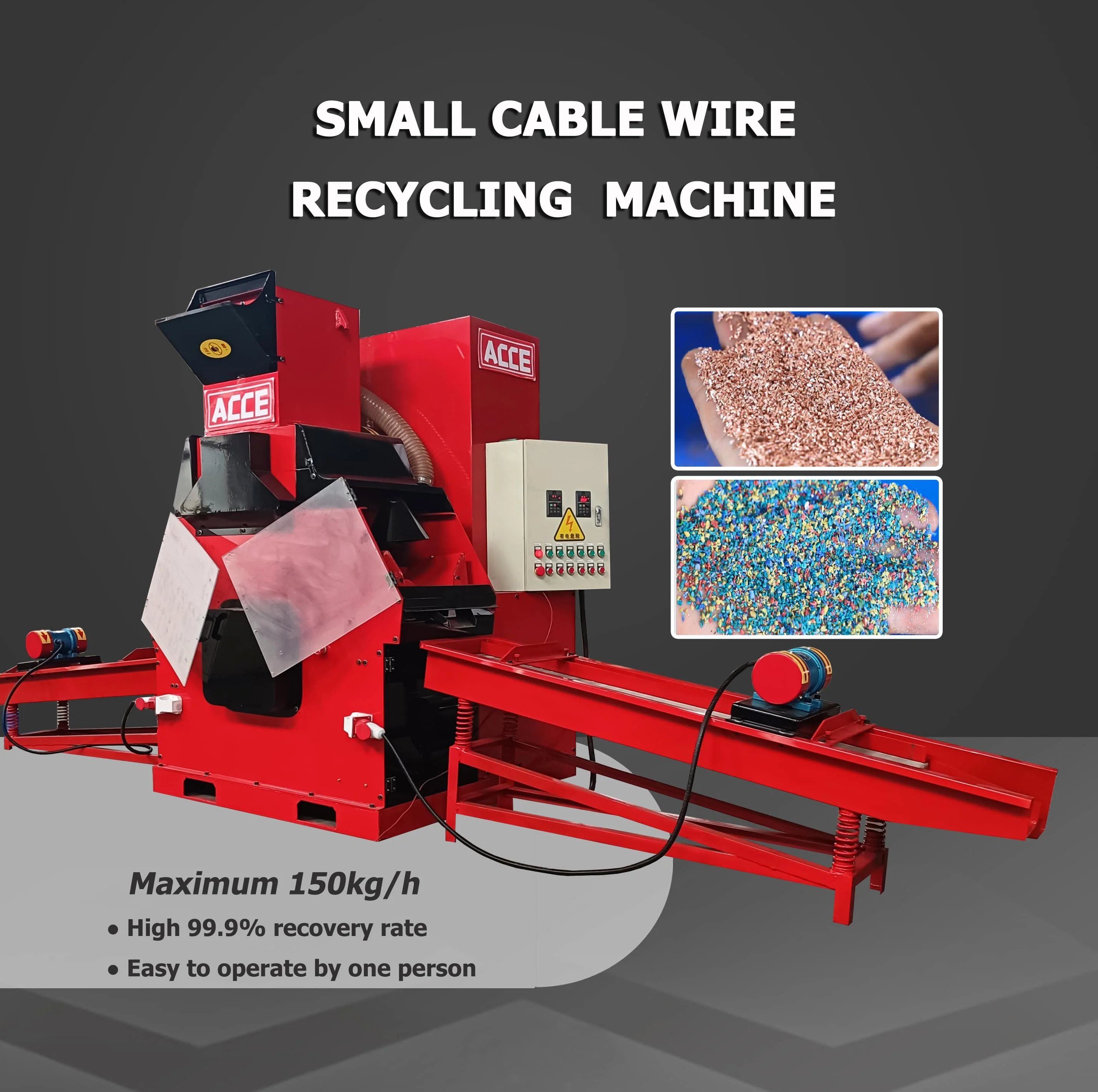 Top Ranking Copper Wire Grinder Machine Scrap Copper Wire Granulator