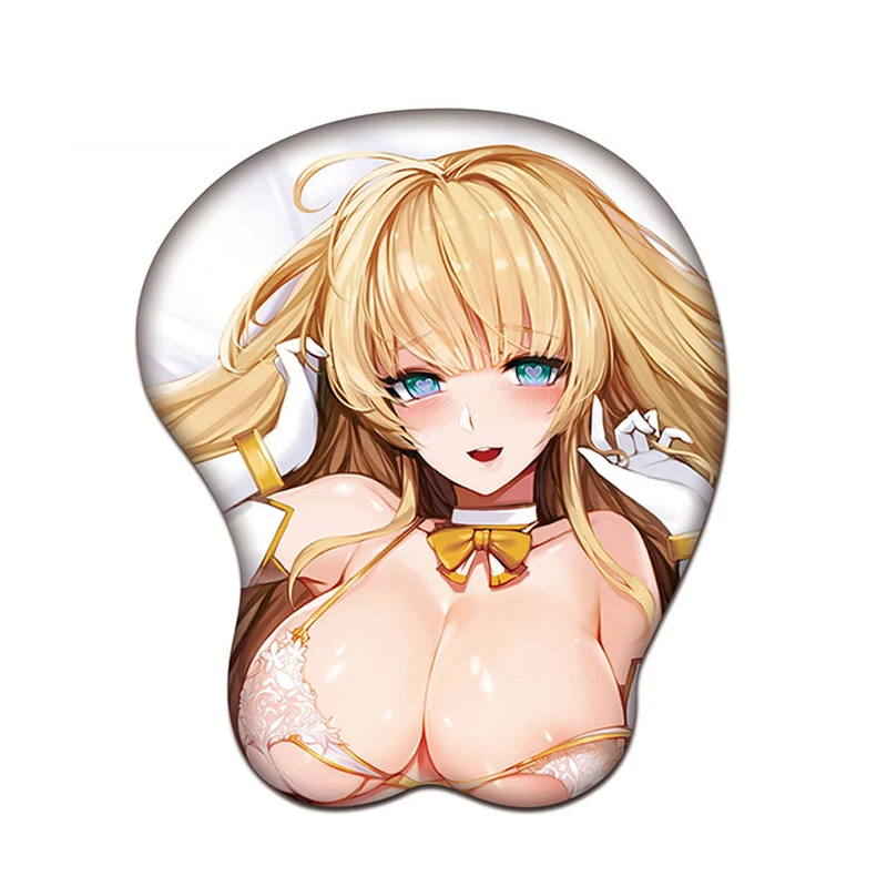 Custom  Anime Girl  Butt  with Wrist Rest Sexy Gel Breast 3D Gaming Mouse