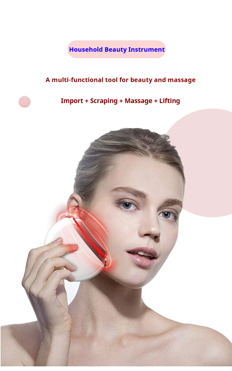 OEM Light Modes Face Sculpting Tool Microcurrent Vibration Gua Sha Massager Wrinkle Face Lift Device Gua Sha Device
