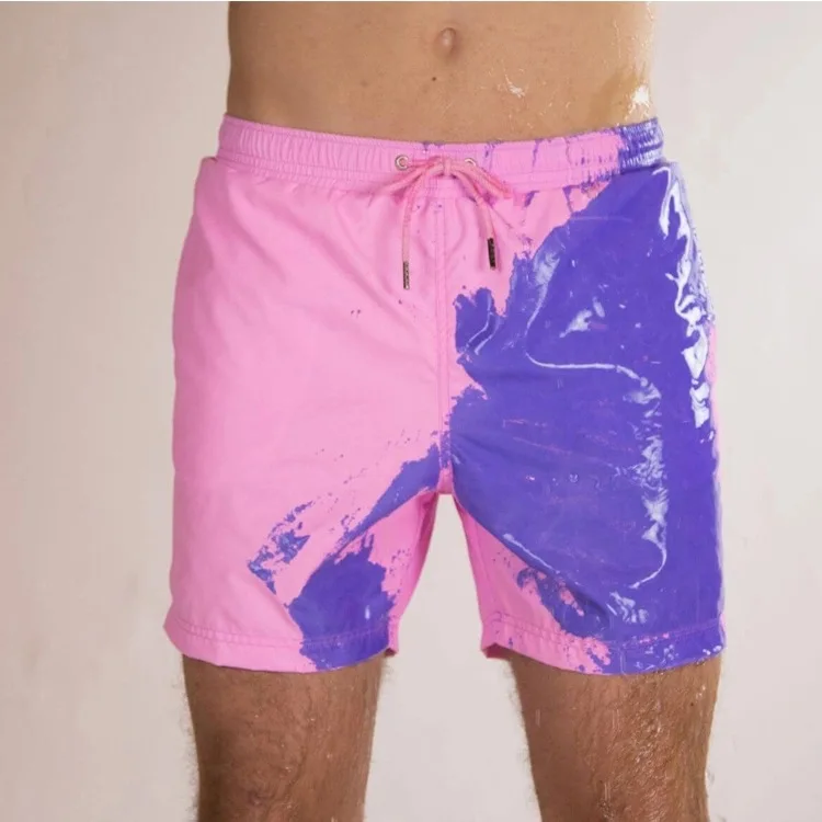 Wholesale Magical Men's Swimming Trunks Swimsuit Quick-drying Swim Trunks Water Color Change Men's Beach Shorts Canvas834_voghion.com