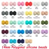 14mm Polygonal silicone beads