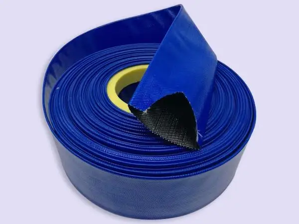 3 Inch Water Pump Discharge Pipe Lay Flat Hoses Outlet Braided Spray Irrigation PVC Layflat Hose