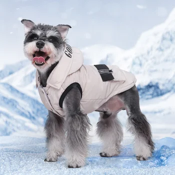 Fishprincess Custom Luxury Winter Warm Pet Clothes Small Puppy Coat Dog Jacket Hood New Portable Comfortable Dogs Coats