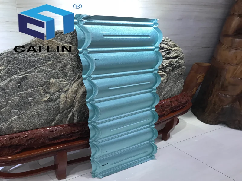 CaiLin Villa Rooftop Design Classical  Stone Coated Steel Roofing Sheet Building Material Metal Roof Tiles