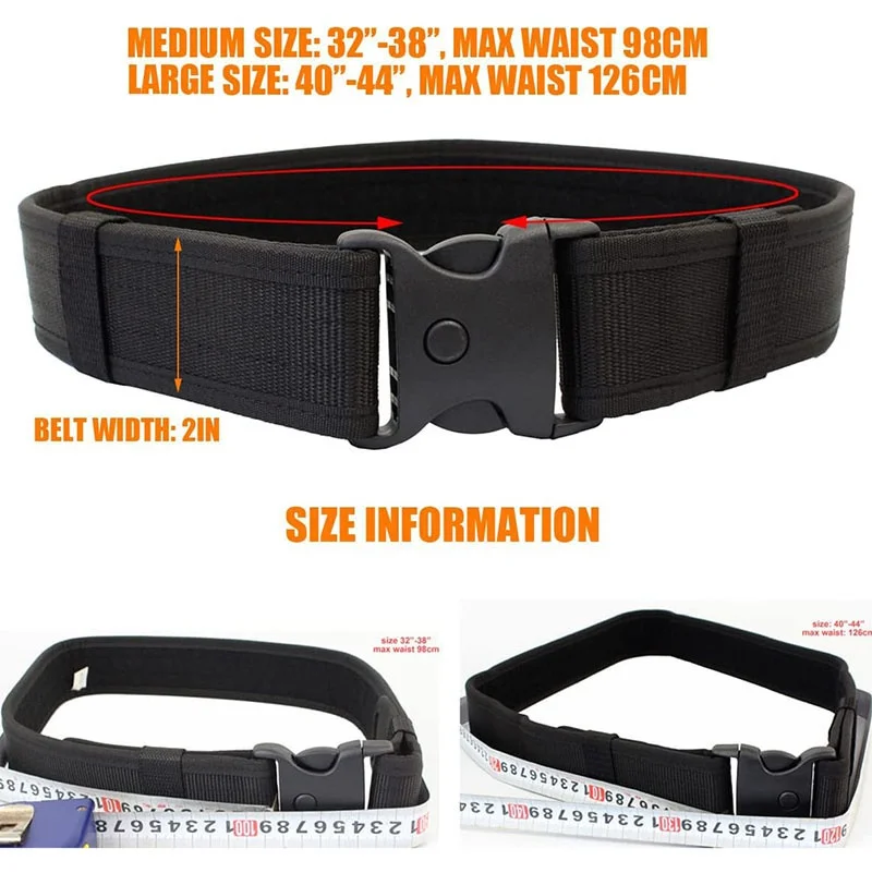 Lightweight Detachable Mountaineering Modular Equipment Tactical Duty Belts Kit with Pouches Duty Belt Rig Duty Gear Kit
