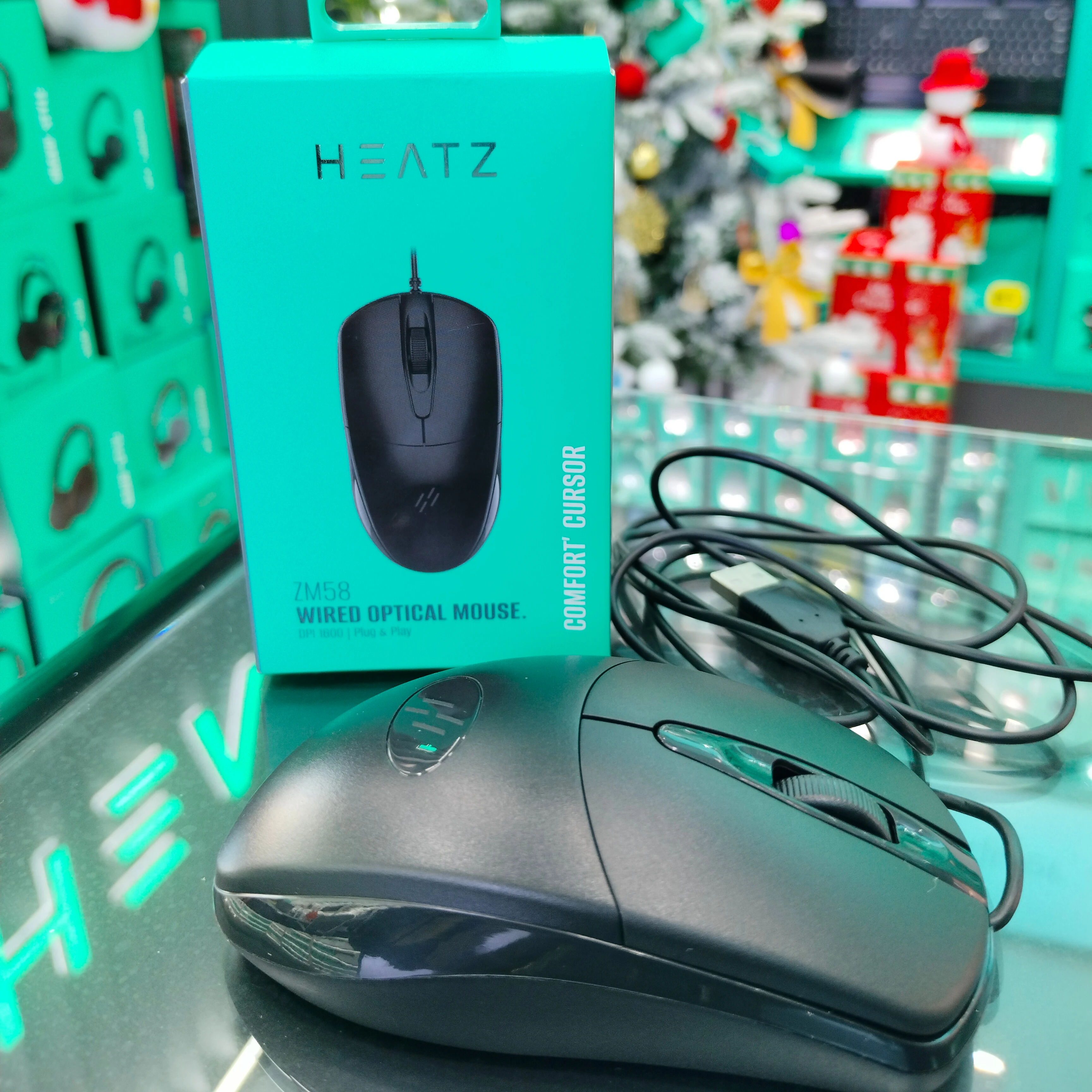 ZM58 Wired Mouse - 1600 DPI, Ergonomic Design for Mac