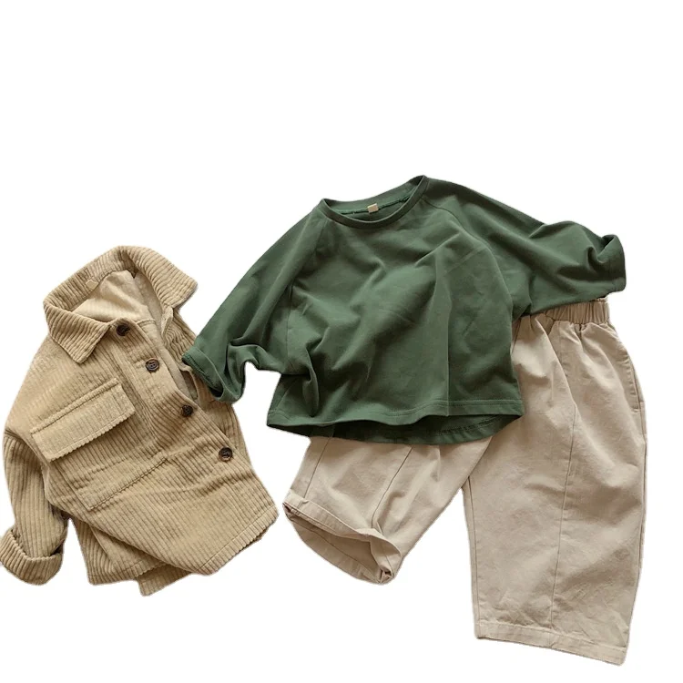 
Новинка; Одежда в Корейском стиле; Сезон осень, лидер продаж, рубашки 100% хлопковые футболки с круглым вырезом и длинными рукавами, детские футболки с надписью От 1 до 10 лет 