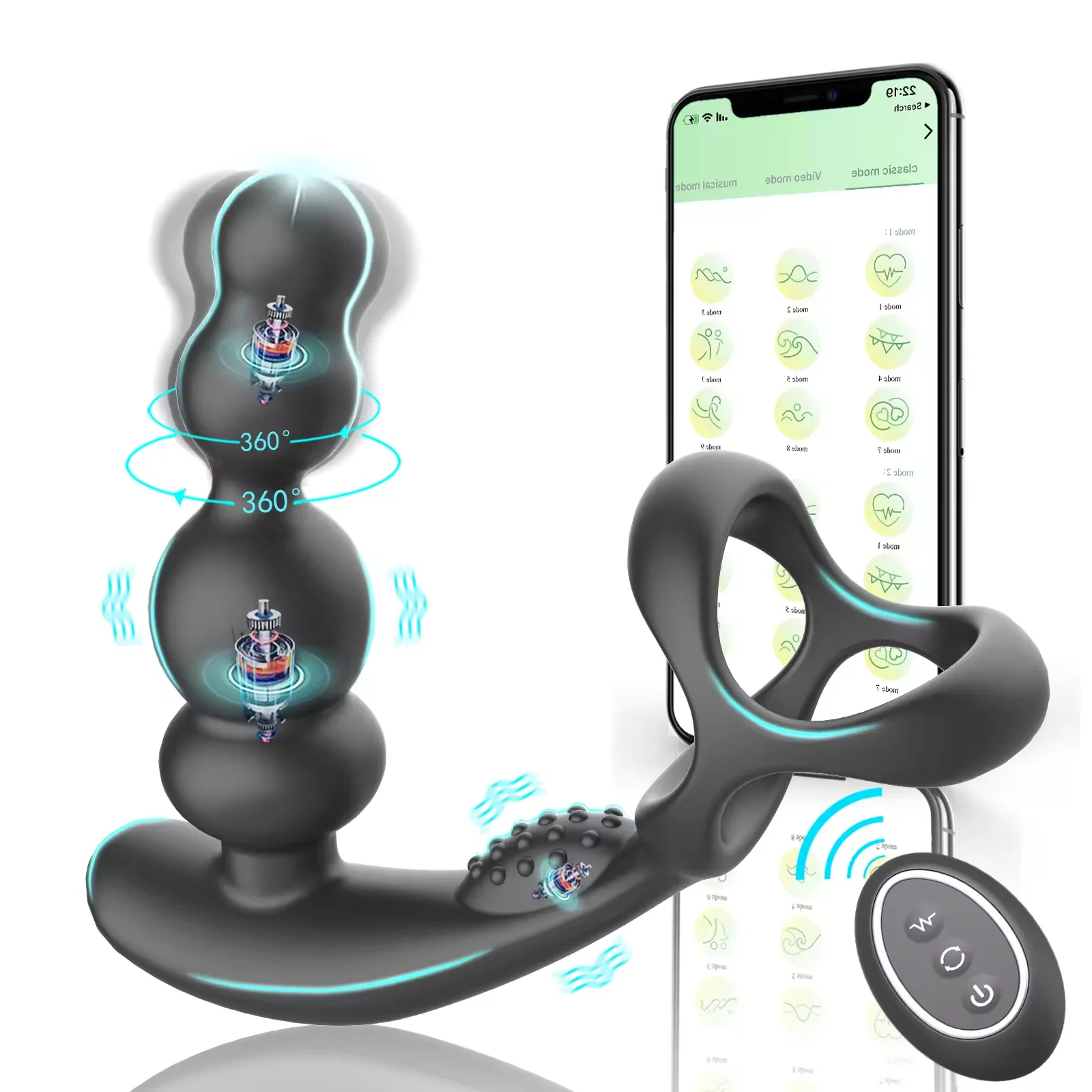 vibration in groin area male Buy APP remote Penis Vibrator Trainer | Male Stroker main image 0
