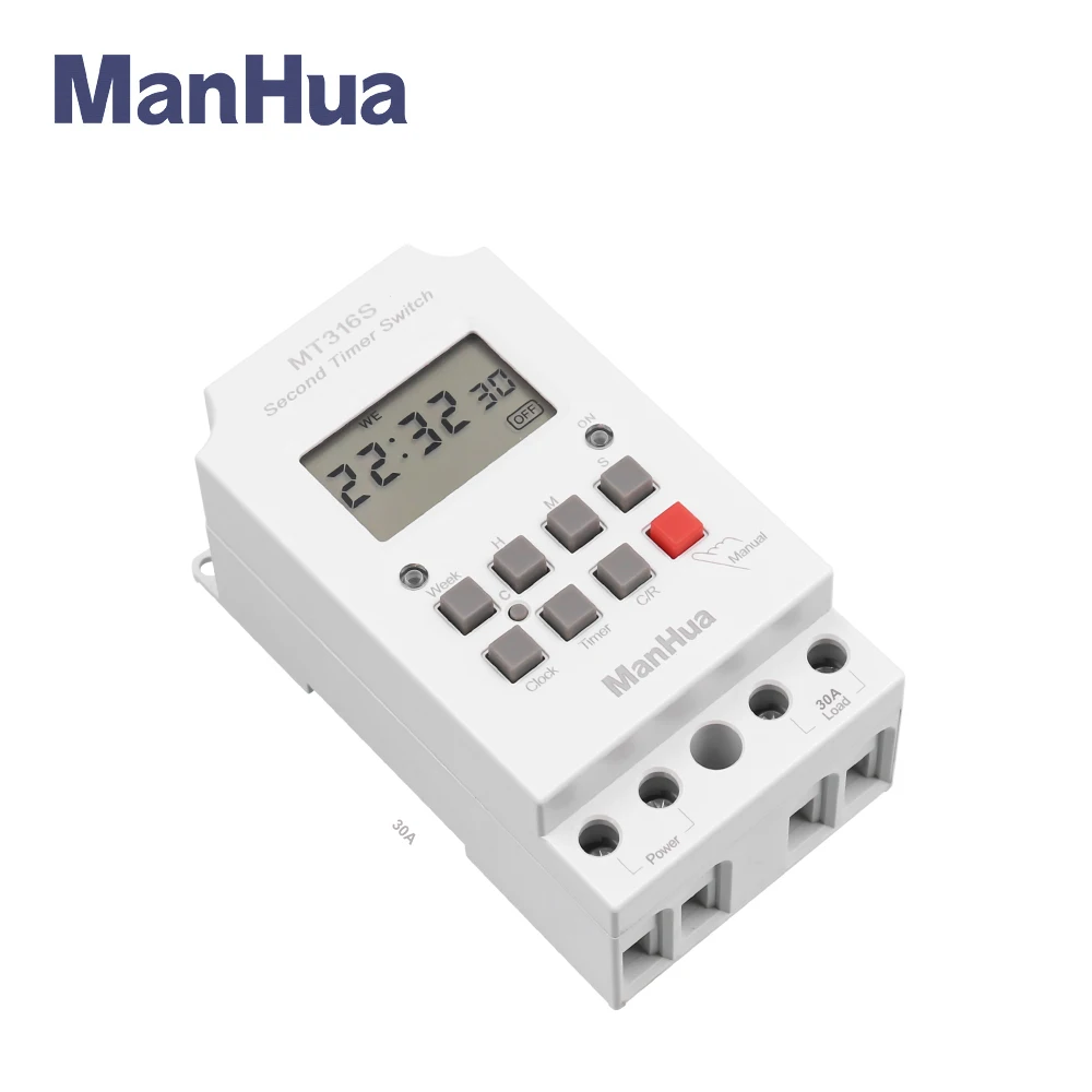 Manhua MT316S  30A Digital Programmable Digital Timer Switch