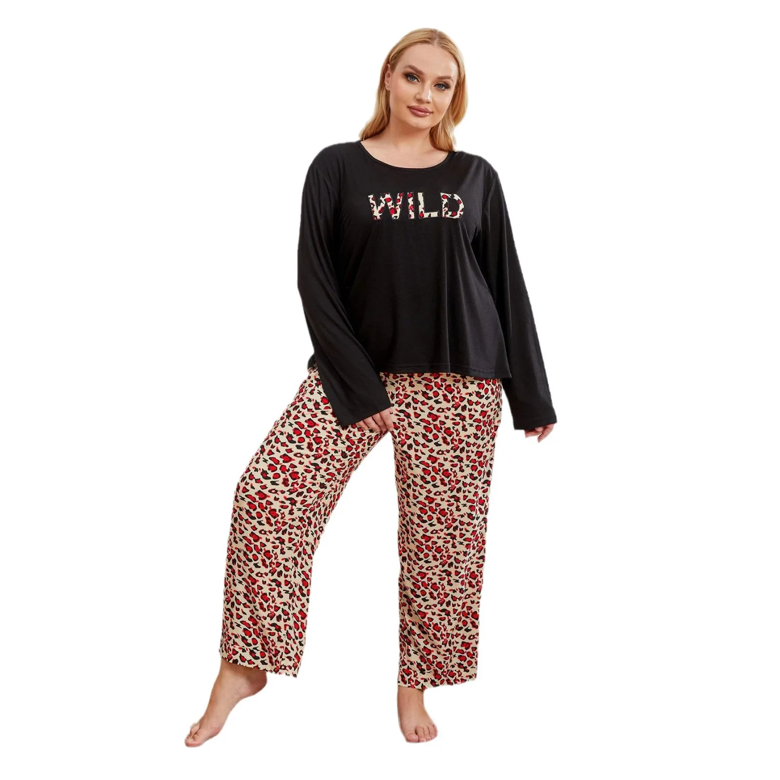 Ropa de dormir de talla grande 4XL para mujer, ropa de salón navideña para  mujer, conjunto de piezas, pijamas para mujer, pijamas para mujer