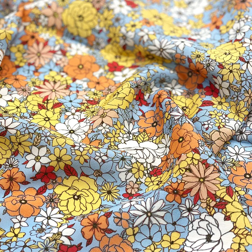 Keqiao тканые текстовые мельницы бразильское платье с цветочным принтом, батти, 120 г/кв. М, плоская 100% вискозная ткань из вискозы