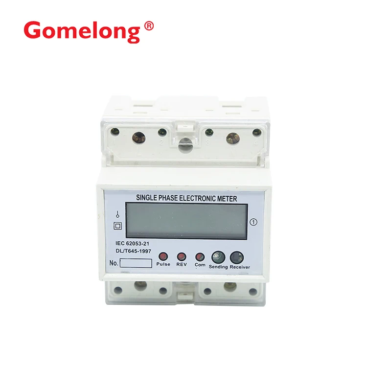 GOMELONG DDS5558 Single Phase Din Rail Remote Control Modbus Energy Meter With Relay