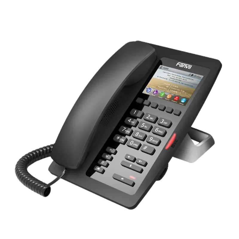 Teléfono IP Fanvil X3SW Negro - 4 Líneas, Pantalla LCD 2.4", WiFi, Compatible Con VoIP