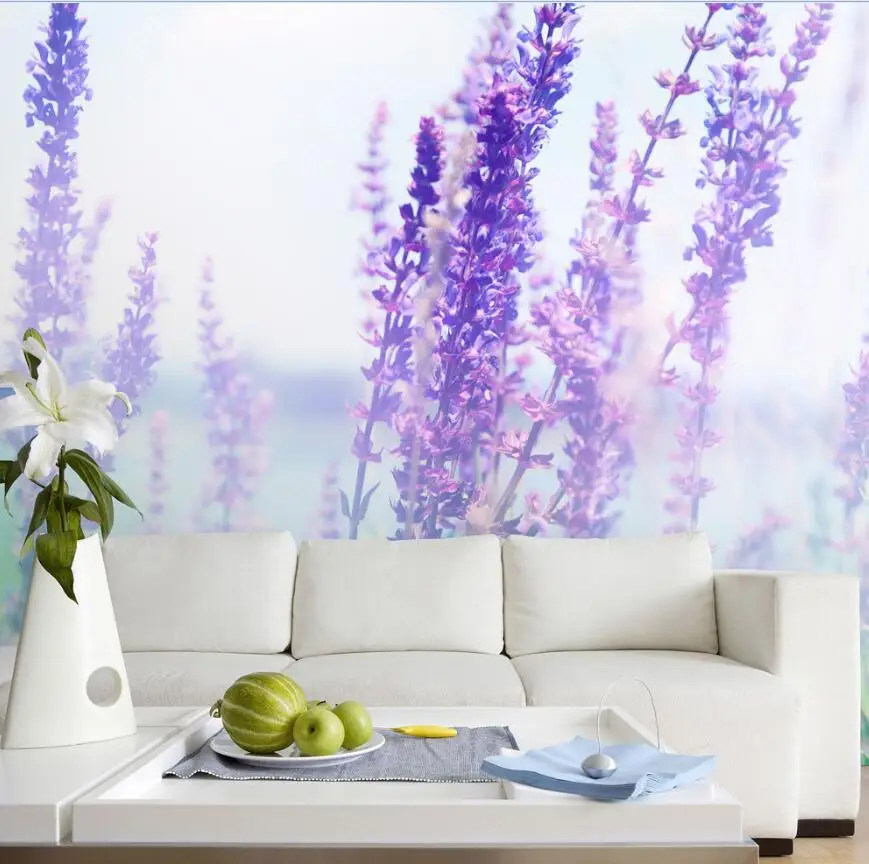 ロマンチックなラベンダーデザインの不織布装飾壁紙 Buy 装飾壁紙 ロマンチックな壁紙 花デザインの壁紙 Product On Alibaba Com