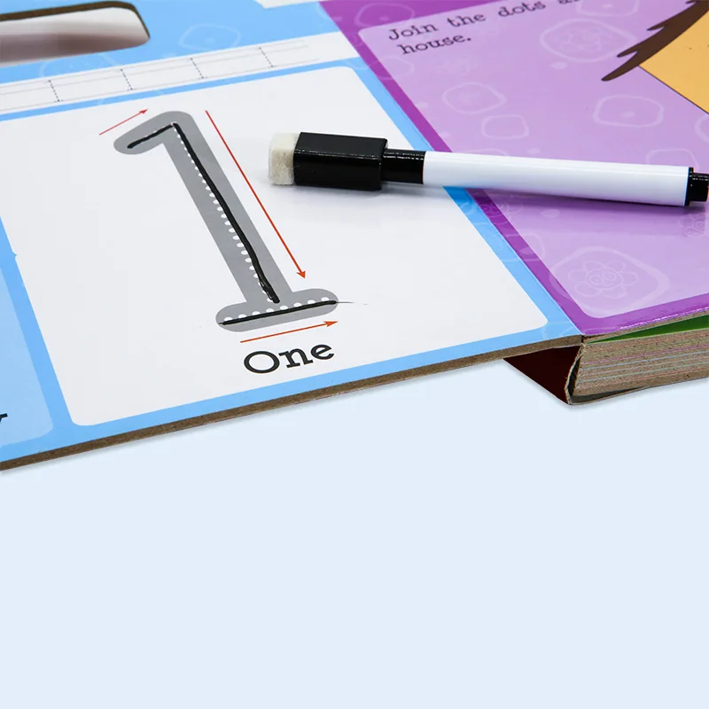 Детская книга для письма и чистки с маркером