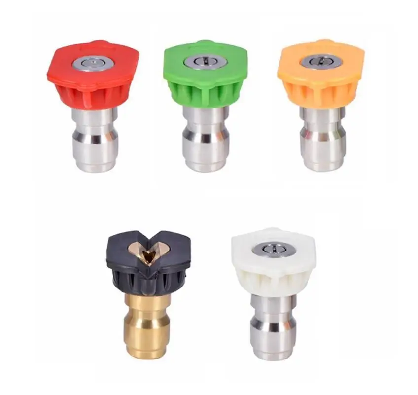 
Насадки для мойки высокого давления BISON (Китай), 1/4 дюйма, 5 шт. в упаковке, 2,5 GPM, насадки с несколькими степенями 