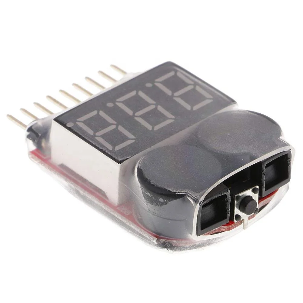 
 Высокоточный 1 ~ 8S Аккумуляторный детектор напряжения с громким звуком звуковой сигнал низкого давления цифровой дисплей батареи  