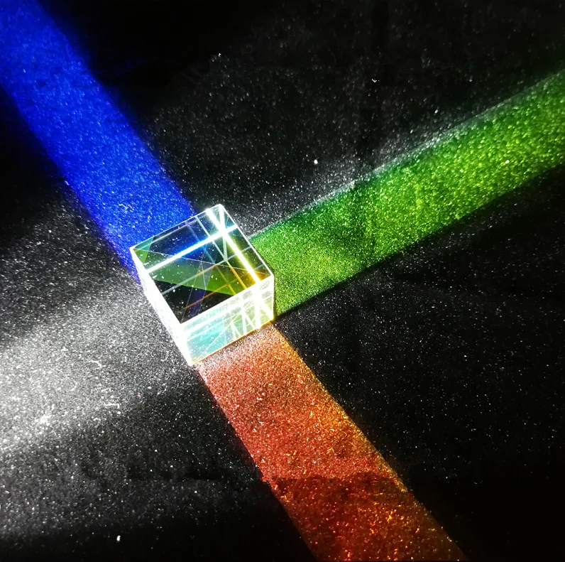 Оптическое стекло x-Cube, дихроический куб. Светоделительная Призма. Оптическая Призма. Оптические стекла. Glass beams mp3