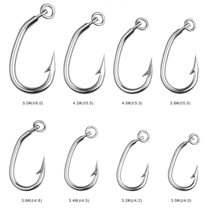 commercial grade large fish hooks fir commercialfishing companues 60PCS/Box DERKERL Fishing Hooks, Extra Strong Stainless Steel Fishing Hooks 6 Sizes: 4/0 5/0 6/0 7/0 8/0 9/0# : Sports & Outdoors The bait hook is made of high carbon steel material Commercial Hooks - Durable Stainless