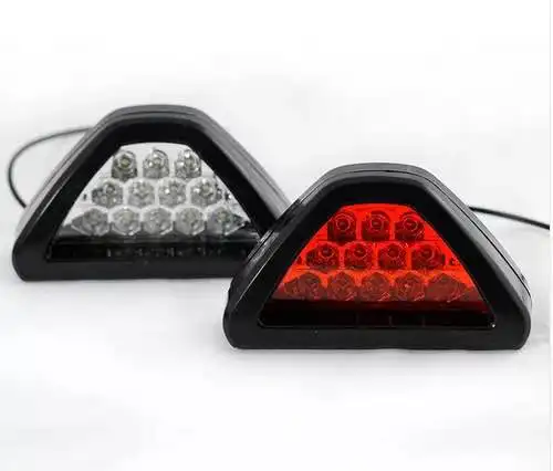 Fanale Posteriore Luci Dei Freni Universal F1 Style 12 LED Red Rear Tail Third Brake Stop Safety Lamp Light Car - Foto 9