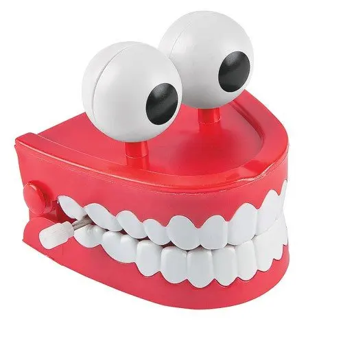 
 12 упаковок, заводные общающие зубы с глазами, игрушка для Хэллоуина, подарки для детей (один дюжина-6 вампиров + 6 обычных)  