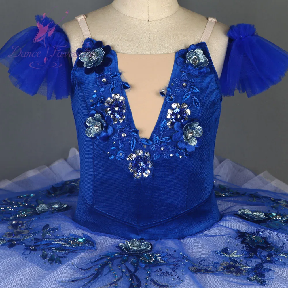 Tutú azul real de terciopelo de competición de Ballet para mujer, tutú  profesional de alto diseño, tamaño personalizado - AliExpress