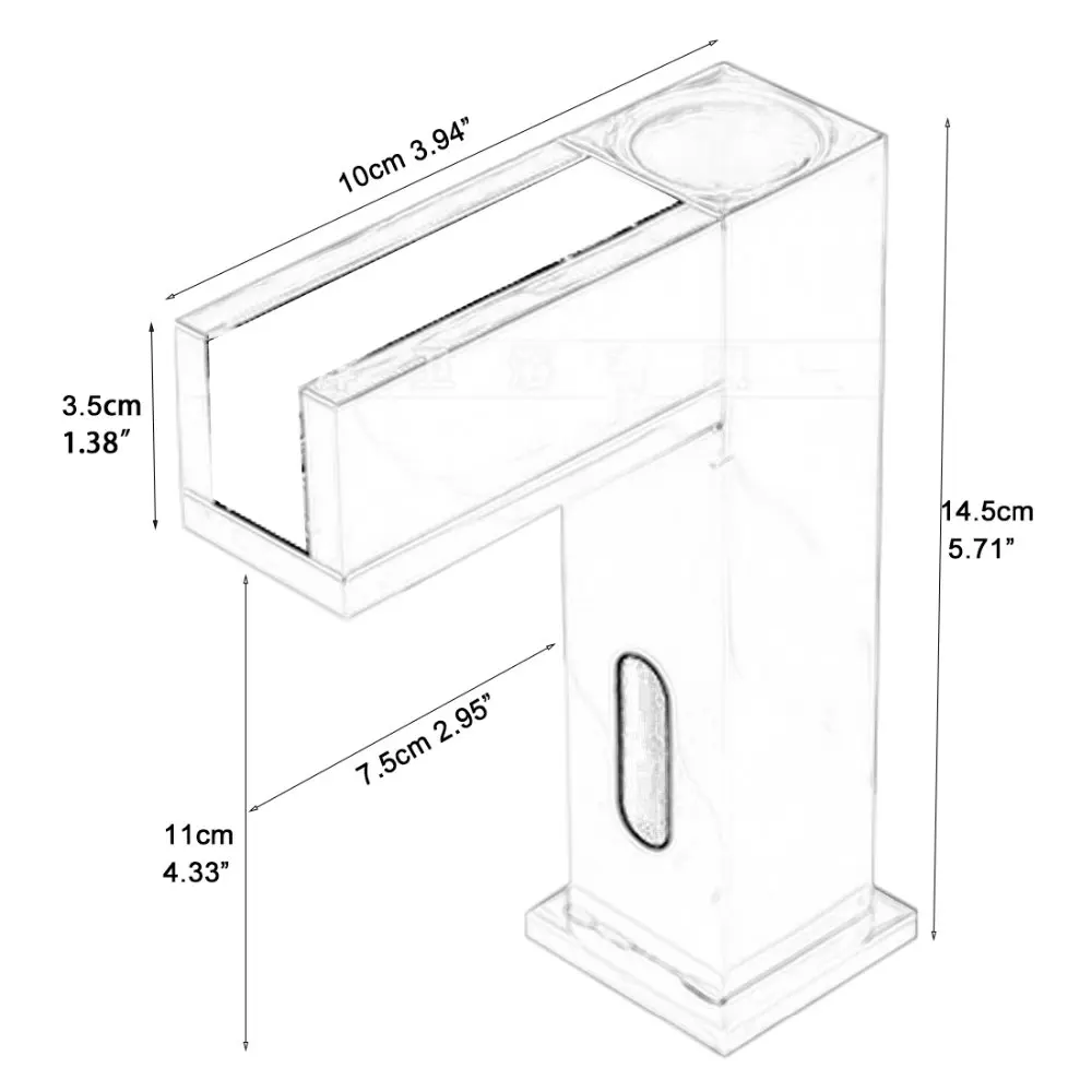 Высококачественный смеситель с инфракрасным автоматическим датчиком воды