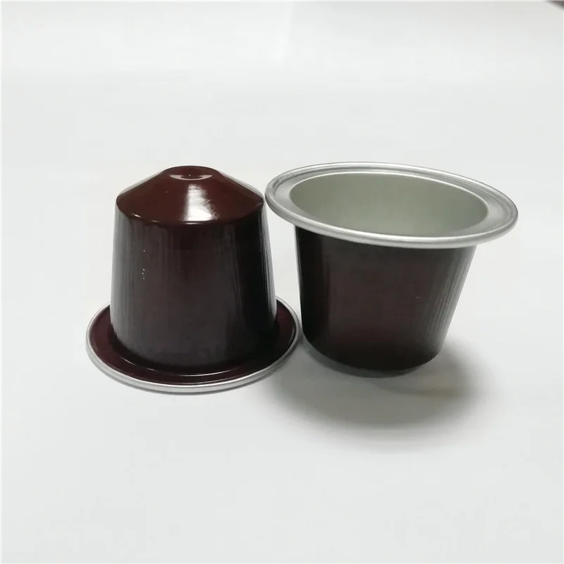 
 Маленькая кофейная капсула из алюминиевой фольги в форме nespresso с крышкой на заказ  