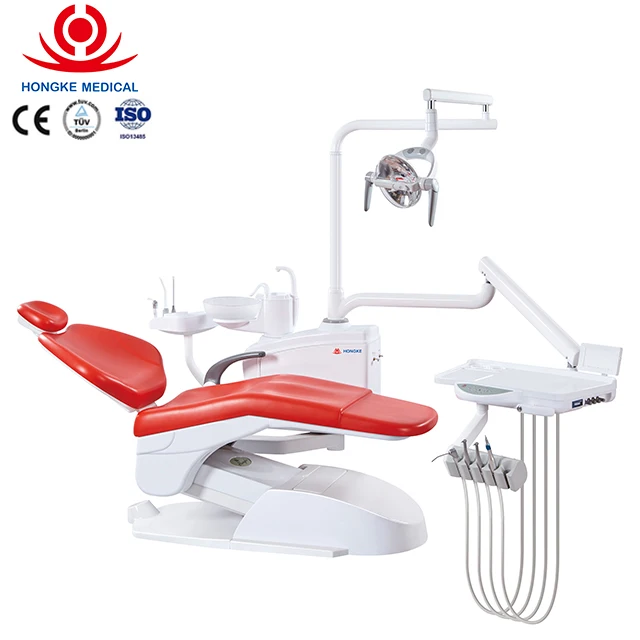 HongkeUnidad dental eléctrica, silla dental con HK610 y funciones, pedal de pie de lujo