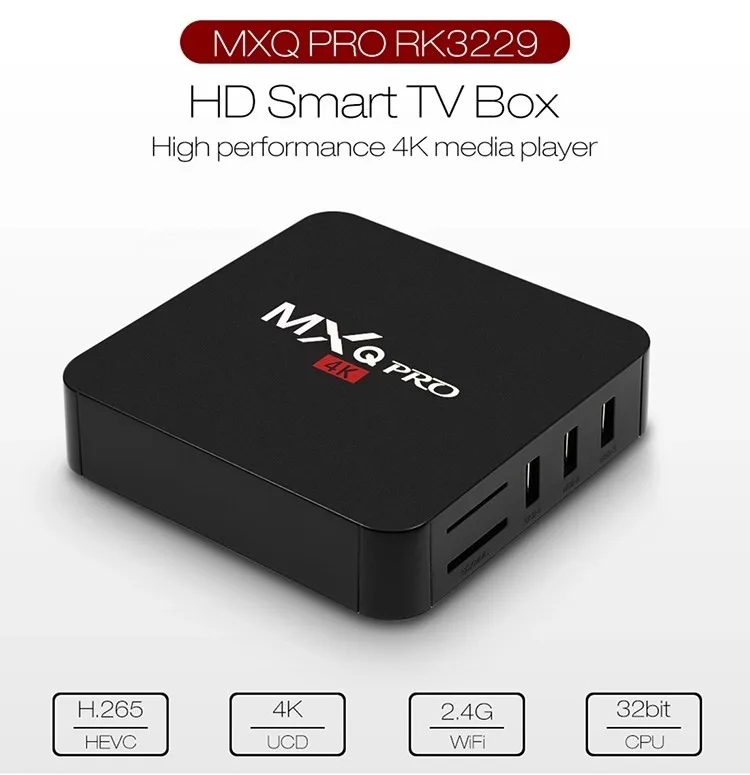 Cheapest Kd Set-top Box Mxq Pro 4k Android 7.1 Rk3229 Four Core Ott Media  Player Intelligent Streaming Media Tv Box - Buy Mxq Pro Rockchip Rk3229  Android 7.1 Caja De Tv Product
