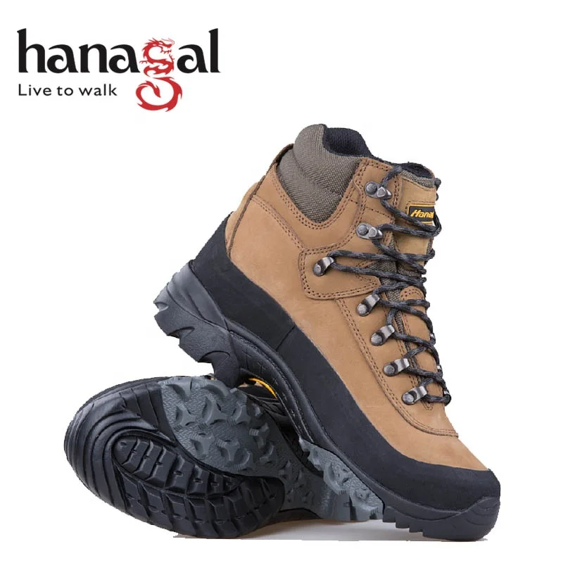 Hanagal 51992 Leather Men Hiking Boots Waterproof Mountain Hiking Shoes