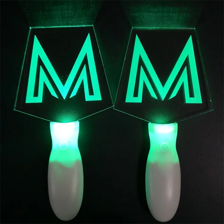 Custom Logo and Shape Acrylic LED Stick Glow in the Dark Flashing Stick for Concert Party Events Party Favor