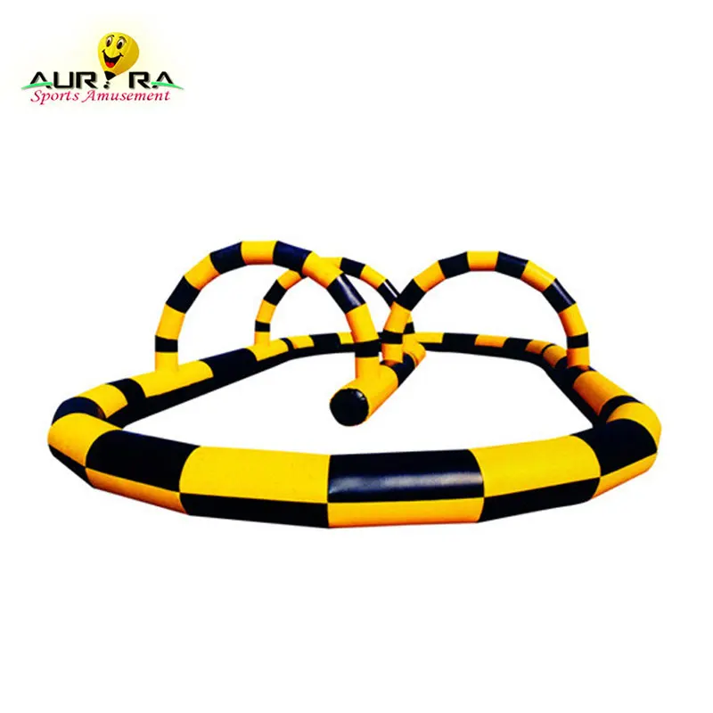 Inflatable Go Kart Race Track Outdoor Inflatable Track Race for Bumper Car Attractive Inflatable Race Track for Hopper Ball