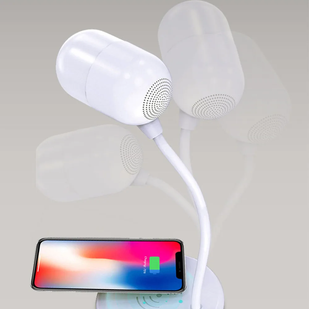 Best Selling Products 2018 In USA Wireless Phone Chargers 3 in 1 Speaker Lamp Wireless charger For Mobile Phone
