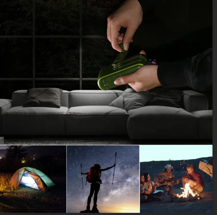 Hand Crank Emergency Cell Phone Charger for Outdoor Use