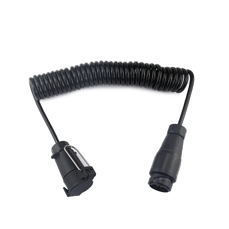 Спиральный провод кабель/гибкий пружинный кабель/весна электрический кабель/7 ядер грузовик запасные части прицепа