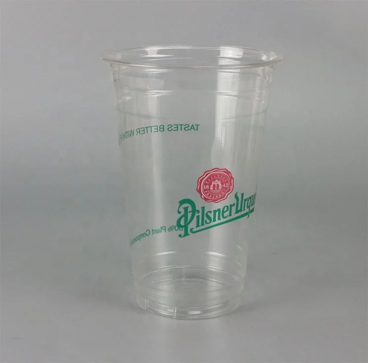 Новый дизайн, биоразлагаемые пластиковые чашки пла 8oz-24oz для защиты окружающей среды