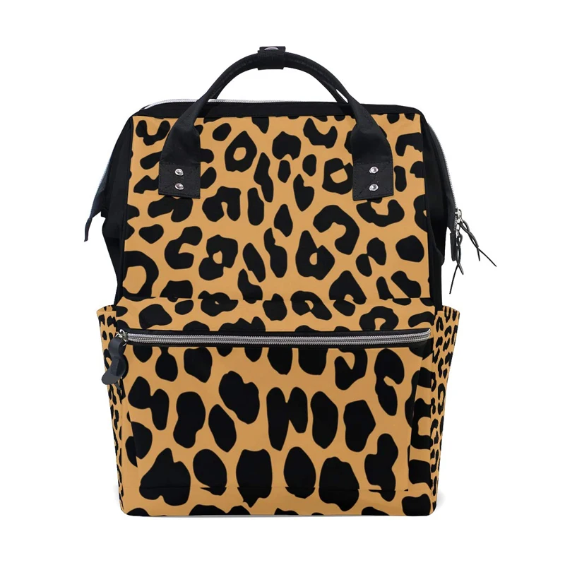 leopard diaper backpack